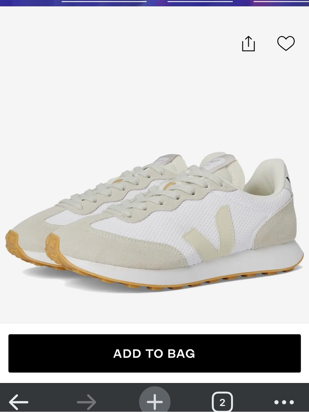 Veja Rio Branco Alvaro Mesh White Pierre Natural